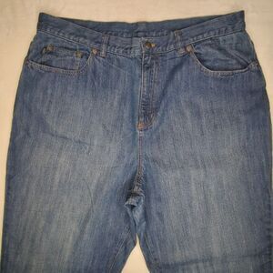Vintage Lauren Jeans Co Women's Size 16W Blue Straight High-Rise‎ 100% Cotton
